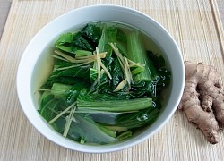 Nấu canh cải bẹ xanh cùng gừng cay nồng, ấm bụng cho ngày lạnh, tốt cho sức khoẻ