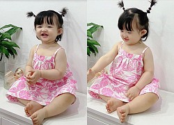 Ái nữ nhà Đông Nhi đến "đại náo" công ty bố mẹ: Mặc váy dây hồng, tóc 2 chỏm, còn tạo 1001 biểu cảm "cute" hết nấc