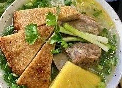 Bún sườn non chả cá đậm đà hương vị