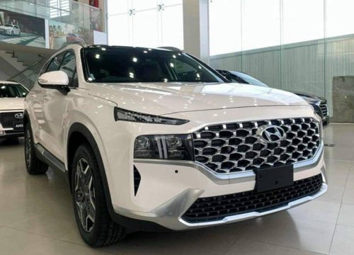 Giá lăn bánh Hyundai SantaFe sau khi giảm 50% lệ phí trước bạ