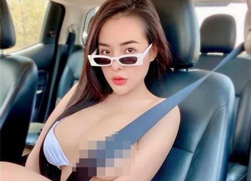 Ngân 98 cùng loạt hot girl bị chỉ trích vì thực hiện trào lưu che điểm nhạy cảm ở vòng một bằng dây đai an toàn