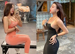 Hotgirl phòng gym Huyền Dior nổi bật với vòng 1 gợi cảm