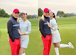 Vợ chồng Jennifer Phạm biến sân golf thành 'thiên đường tình yêu'