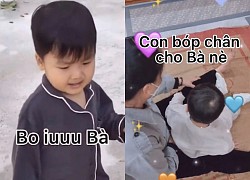 Xúc động khoảnh khắc con trai Hoà Minzy hội ngộ bà ngoại sau hơn nửa năm xa cách, một câu nói ngọt ngào gây "đốn tim"