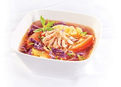 Canh chua bắp cải tím