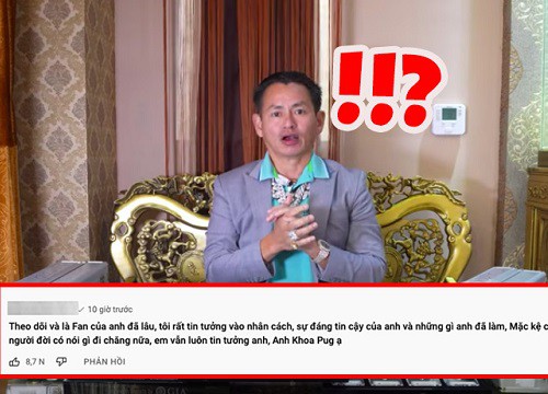 Fan Khoa Pug tràn vào video của Johnny Đặng comment đúng 1 câu, cách đáp trả của chính chủ mới khiến dân tình bất ngờ