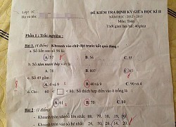 Hỏi "Số 49 gồm...", học trò ra kết quả "4 và 9" nhưng bị gạch sai, xem lời giải mới thấy Toán lớp 1 phức tạp cỡ nào!