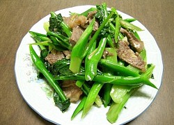 Thịt bò xào ngồng cải