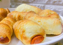 Cách làm bánh mì cuộn xúc xích bằng nồi chiên không dầu thơm ngon