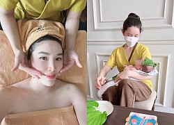 Ở cữ sướng như Bảo Thy, có dịch vụ massage tận nơi cho hai mẹ con