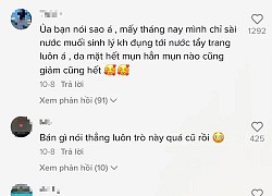 "Tố cáo" nước muối sinh lý khiến da nổi mụn chi chít, cô gái này bị dân mạng vả mặt đôm đốp vì một lý do