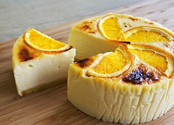 2 cách làm bánh Cheesecake cam nướng mềm mịn thơm ngon