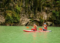 Chèo sup trên sông Nho Quế