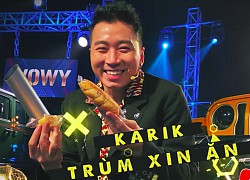 "Thánh ăn uống" Karik tái xuất trong tập 8 Rap Việt: Tranh thủ "gặm bánh", than đói công khai trên truyền hình