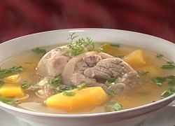 Canh giò heo đu đủ hườm