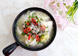 Canh hà nấu rau củ