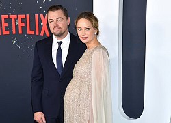 Jennifer Lawrence lộ bụng bầu, sánh đôi Leonardo DiCaprio