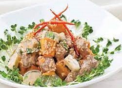 Salad khoai trộn thịt bò