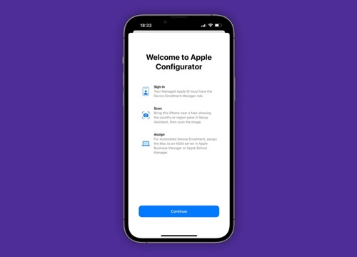 Ứng dụng Apple Configurator đã có mặt trên iPhone
