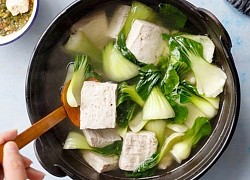 Học làm canh cải chíp đậu phụ thanh đạm mà bổ dưỡng để đổi món cho cả nhà