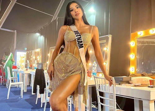 Kim Duyên cắt váy của Hương Giang để đem đến Miss Universe 2021