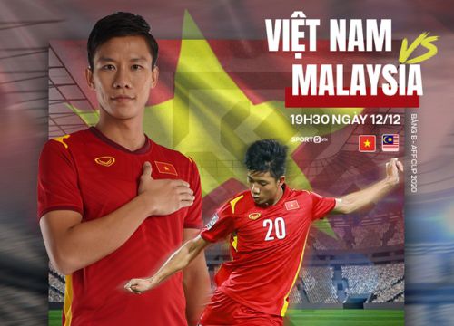 Trực tiếp Việt Nam vs Malaysia vòng bảng AFF Cup 2020