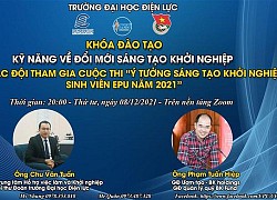 Khóa đào tạo kỹ năng về đổi mới sáng tạo khởi nghiệp cho sinh viên EPU