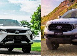 Ford Everest cạnh tranh quyết liệt với Toyota Fortuner