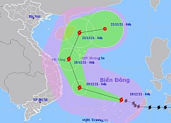 Bão số 9 giữ nguyên cường độ mạnh, tiến gần Trường Sa