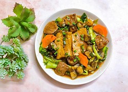 Đậu hũ xốt nấm chay cho ngày rằm