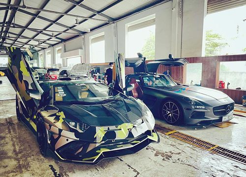 Lamborghini Aventador độ bodykit khủng nhất Việt Nam lộ nguyên hình, sánh đôi cùng Mercedes-AMG SLS hàng hiếm của đại gia Sài Gòn