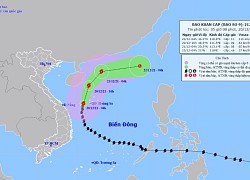 Bão số 9 bắt đầu "bẻ lái", gió giật cấp 13 quét qua quần đảo Hoàng Sa