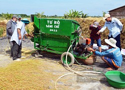 Cà Mau: Sau Lễ tôn vinh, ông Nông dân Việt Nam xuất sắc 2021 sáng chế máy tuốt lúa siêu nhẹ, siêu rẻ