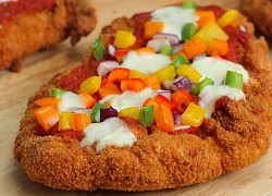 Cách làm chizza - pizza gà rán phô mai đơn giản, thơm ngon, béo ngậy