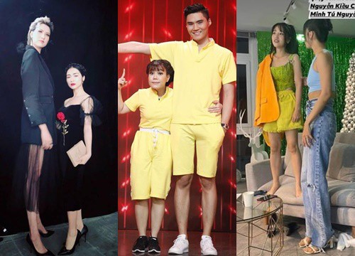 Loạt ảnh chênh lệch chiều cao kinh điển của showbiz Việt