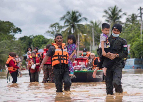 Lũ lụt ở Malaysia, hàng chục ngàn người phải sơ tán