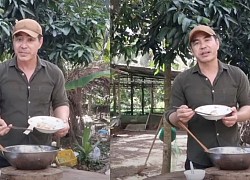 Trung Dũng về quê nấu ăn sau khi gây chú ý với diện mạo già nua