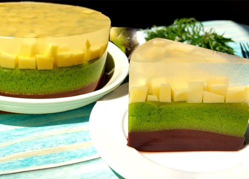 Cách làm rau câu flan 3 lớp giòn ngon, thơm béo cực hấp dẫn