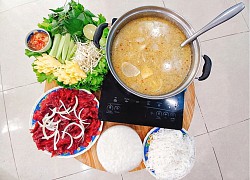 Lẩu bò nhúng giấm