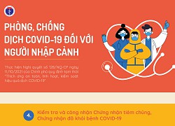 Những quy định mới nhất về phòng dịch Covid-19 với người nhập cảnh