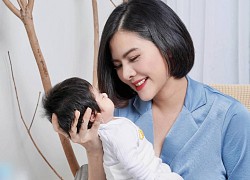 Vân Trang khoe con gái song sinh, chiếc má phúng phính đáng yêu