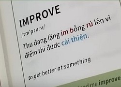 Sách tiếng Anh dạy cách đọc từ Improve nhưng lại viết 1 câu tiếng Việt, xem mà đến chịu