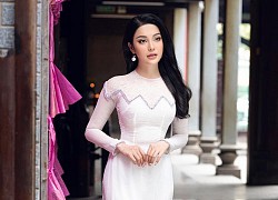 'Ngọc nữ Bolero' Lily Chen diện áo dài cách tân