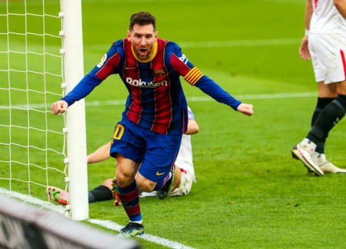 Messi giúp Barca chiếm vị trí của Real Madrid