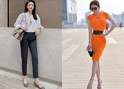 Street style Châu Á: Nhiều màu sắc xuống phố nhưng bất ngờ nhất là màn khoe eo mỏng dính của cô nàng váy cam