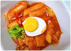 Bánh gạo tteokbokki xào cay kiểu Hàn