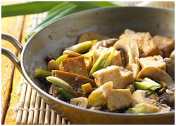 Cách làm nấm đùi gà kho đậu phụ thanh đạm, đưa cơm