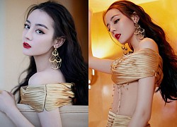 Diện váy trễ vai xuyên thấu, Địch Lệ Nhiệt Ba gợi cảm ngất ngây