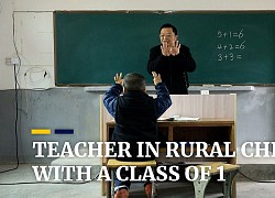 Hình ảnh thầy giáo tại ngôi trường chỉ có một HS