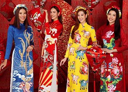 Kim Duyên bị soi "dao kéo" vì mặt đơ cứng, Thuý Vân hậu sinh nở vẫn chặt đẹp dàn mỹ nhân HHHV trong bộ ảnh đón Xuân